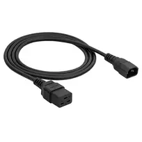 Akyga AK-UP-02 serverio maitinimo prailginimo kabelis IEC C14 – IEC C19, 3 x 1 mm², 1,8 m, juodas