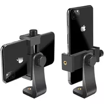 MOZOS PH14 išmaniojo telefono trikojo laikiklis su šaltojo bato jungtimi, 360° sukimasis, tinka 55-85 mm telefonams, juodas