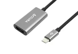 Accura USB-C į HDMI 4K 60Hz adapterio laidas M/F 0,23 m