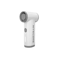 Nitecore NEF Nano nešiojamas ventiliatorius baltas - įkraunamas per USB-C, 3 greičiai, 2500mAh baterija