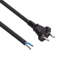 AKYGA AK-OT-06S guminis maitinimo laidas be gnybtų 5m 2x1,5mm² CEE 7/17