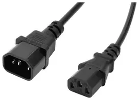 Accura C13–C14 VDE maitinimo laidas, 3,0 m, juodas
