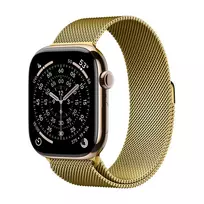 Crong Milano Steel nerūdijančio plieno dirželis, skirtas Apple Watch 38/40/41/42 mm, auksinis