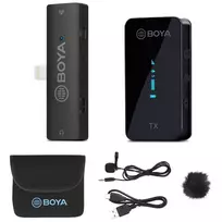 BOYA BY-XM6-S3 2,4GHz dviejų kanalų belaidė mikrofonų sistema, skirta iOS įrenginiams su Lightning jungtimi