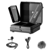 BOYA BY-XM6-K3 2,4 GHz belaidė lavalier mikrofonų sistema iOS įrenginiams su Lightning jungtimi