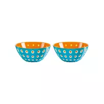 Guzzini Le Murrine 2 dubenėlių rinkinys 12 cm mėlynas/oranžinis