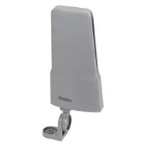 Vivanco VVANOUT42DBG lauko aktyvi antena DAB/DAB+ ir DVB-T/DVB-T2, 42 dB stiprinimas, F jungtis, juoda/pilka