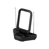 Vivanco VVTVANTLCIRCLE 28 dB stiprinimo vidaus DVB-T/T2 aktyvi antena, juoda