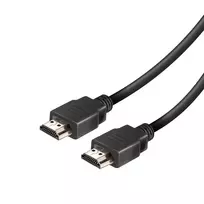 Vivanco VVVHDMI25MMK High Speed HDMI laidas su Ethernet 2,5 m 4K 60Hz 18Gbps ARC HEC 3D HDCP 2.2 HDR auksu dengtais kontaktais, juodas