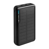 SBS Solar Power Bank 20000 mAh greito įkrovimo juoda