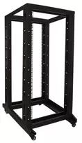 DSIT 27U 19 inch laisvai pastatoma serverių spinta su ratukais, 600x800x1400 mm, neišardyta, juoda (DS-RR6827)