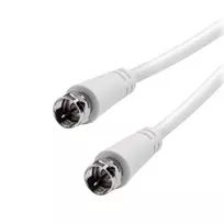Vivanco VVSAT100MMW 10 m baltas koaksialinis palydovinės antenos laidas, F-jungtis į F-jungtį, RG6 75 Ohm, dvigubai ekranuotas
