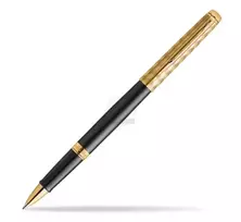 Waterman Hemisphere Rollerball rašiklis - Fine, blizgus juodas su chromuotu apdaila, dovanų dėžutė 2225136