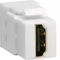 Hager Keystone modulis universalVZ20HS HDMI female to HDMI female 180° baltas
