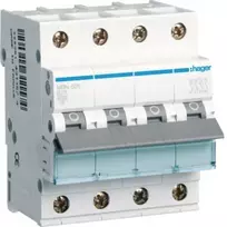 Hager MBN625 3P+N B charakteristikos 25A 6kA automatinis jungiklis