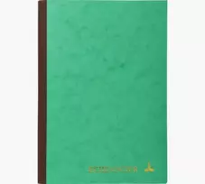 Le Dauphin Schedule Ledger Knyga A4, 96 Puslapiai, 12 Stulpeliai, Žalias Viršelis 39721D