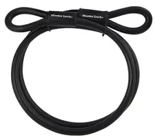 Master Lock 72EURD apsauginis trosas su kilpomis, 4,5 m pintas plienas, juodas