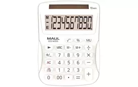 MAUL ECO MJ 555 stalinis skaičiuotuvas baltas 12 skaitmenų dvigubas maitinimas 7263502