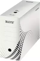 LEITZ easyboxx archyvinė dėžė balta, 150 mm vidinis plotis, 25 vnt., perdirbtas gofruotasis kartonas