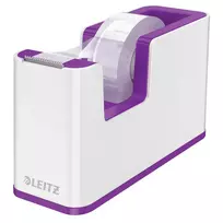 LEITZ WOW Duo Colour juostos dozatorius, violetinės/baltos spalvos, svertinis pagrindas, metalinis peiliukas, su juosta 5364-10-62