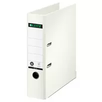 LEITZ 180° segtuvas su svirtimi A4, 80 mm, baltas, viso popieriaus viršeliu, 1007-00-01