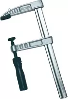Brüder Mannesmann Industrial Screw Clamp DIN 5117, 120 mm Clamping Width, 60 mm Throat Depth, Malleable Cast Iron, Blue 90425
