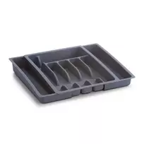 Zeller 24887 stalo įrankių padėklas, plastikinis, pilkas