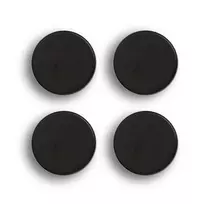 Zeller 4 apvalūs juodi magnetai Ø 23 mm x 9 mm (11236)