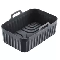 WESTMARK Air Fryer Baking Mold Line 22022270 silikoninė ovali kepimo forma 21,5 x 13,5 cm, juoda
