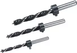 Wolfcraft 2730000 medienos spiralinių grąžtų rinkinys, 3 vnt. (6 mm, 8 mm, 10 mm), cilindrinis kotas