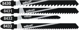 Wolfcraft 8430000 10 dalių siaurapjūklio geležčių rinkinys medienai, T formos kotas