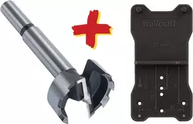 Wolfcraft 8728000 Forstner grąžtas 35 mm skersmens, 90 mm ilgio, cilindrinis kotas, 1 vnt.