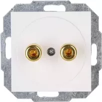 HEINRICH KOPP 4 mm bananinis lizdas, baltas, įleidžiamas, 16A 30V AC/DC, 951629004
