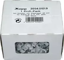 HEINRICH KOPP Nagelschellen kabelių spaustukai, pluošto Ø 7-11 mm, pilki, 200 vnt. 355401019