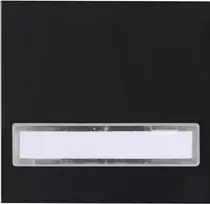 Kopp HK07 jungiklio dangtelis su žymėjimo lauku, matinis juodas (IP20) 492050002