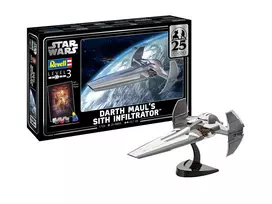 Revell 05638 Darth Maul Sith Infiltrator 1:100 mastelio modelio rinkinys dovanų rinkinys - Star Wars Episode I 25-asis jubiliejus