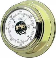 TFA Dostmann žalvarinis sieninis barometras 29.4010B - analoginis oro slėgio matuoklis, 980-1050 hPa