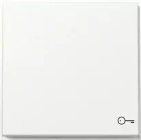 Gira TX44 svirtelė su durų simboliu, Pure White Silk Matte 328766