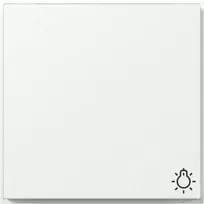Gira TX44 svirtelė su šviesos simboliu, Pure White Silk Matte 328566