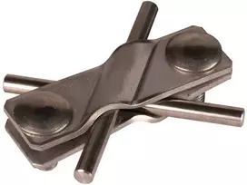 DEHN SV-Klemme NIRO apsauginio sujungimo spaustukas apvaliems laidininkams 7-10 mm, nerūdijantis plienas, 308229