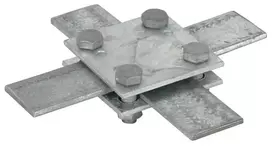 DEHN 318033 skersinis jungiamasis elementas plokštiesiems laidininkams 30x3-4mm, karštai cinkuotas plienas