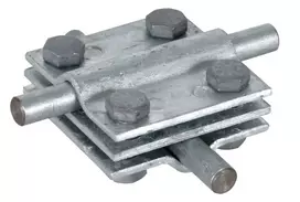 DEHN KS 8.10 FL30 kryžminis jungiklis, karštai cinkuotas plienas, 8-10mm apvaliems ir iki 30mm plokštiems laidininkams 319201