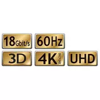 Maxtrack C 215-5 L HDMI kabelis 5 m juodas 4K Ultra HD High-Speed su Ethernet