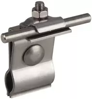 DEHN Stogo laido laikiklis metaliniams stogams, nerūdijantis plienas, 8 mm apvaliam laidininkui, užspaudžiamasis, 223010