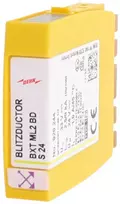 DEHN BXT ML2 BDS24 kombinuotas žaibo srovės ir viršįtampių ribotuvas Type 2 24V DC 2 polių DIN bėgiui 920244