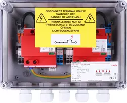 DEHN Generator Connection Box IP65, 2 MPPT, 2 eilutės per MPPT, 1000 V DC (900976)