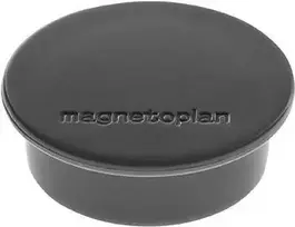 MAGNETOPLAN HOLTZ Discofix apvalus magnetas, juodas, feritinis pilno branduolio, 2,2 kg laikymo jėga, 30 mm, 10 vnt. paketas (1662012)
