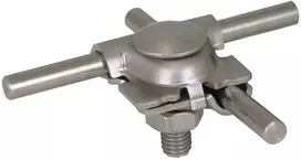 DEHN MV spaustukas iš nerūdijančio plieno V4A apvaliam laidininkui 8-10 mm, plokščia galvute varžtas (391070)