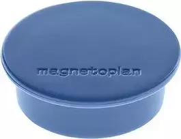 MAGNETOPLAN HOLTZ Discofix apvalus magnetas tamsiai mėlynas, ferito vientisas šerdis, 2,2 kg laikymo jėga, 10 vienetų (1662014)