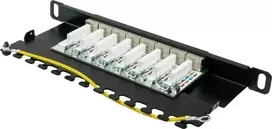 GoodConnections Alcasa GC-N0130 Cat6a ekranuotas RJ45 Keystone modulis - 10GbE, 22-26 AWG, juodas